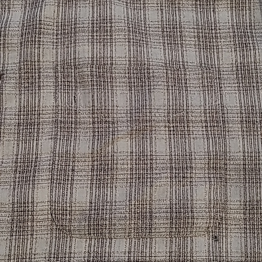 𝅺3/$20 Van Heusson Gray Plaid Button Down Dress Shirt - Picture 5 of 5